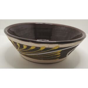 Mexican Pottery Hand Painted Talavera Small 7" Bowl Dish Glazed